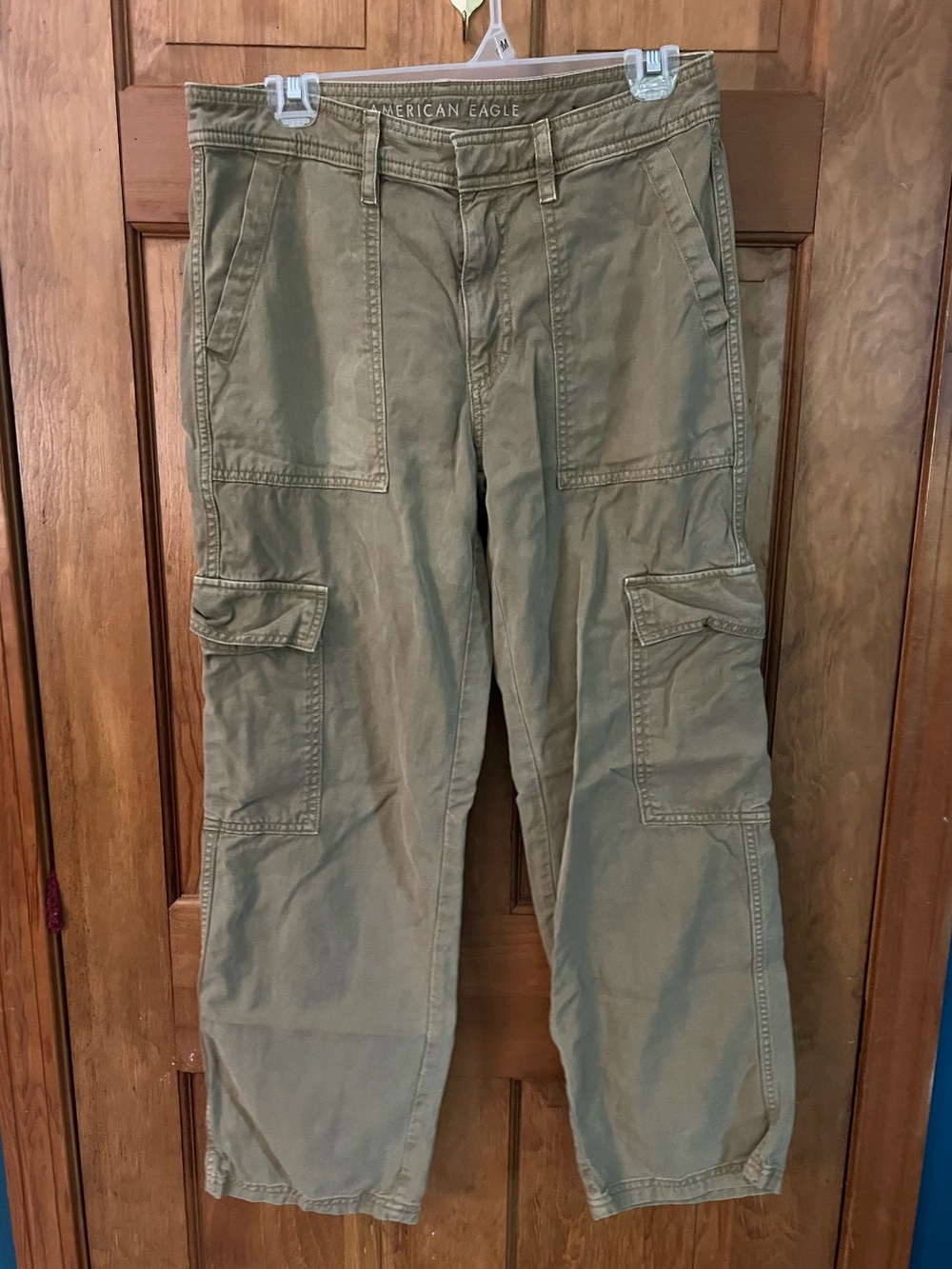 American Eagle Utility Pants Tan Khaki Cargo Womens